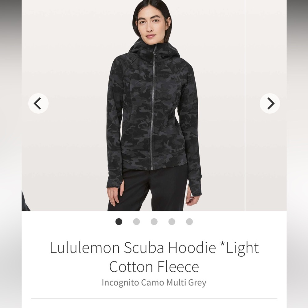 Sz 8 Lululemon Zip Up Scuba*Light Cotton Fleece